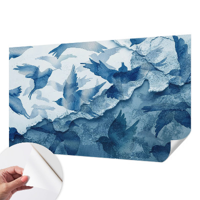 Nursery wall mural Dynamic birds