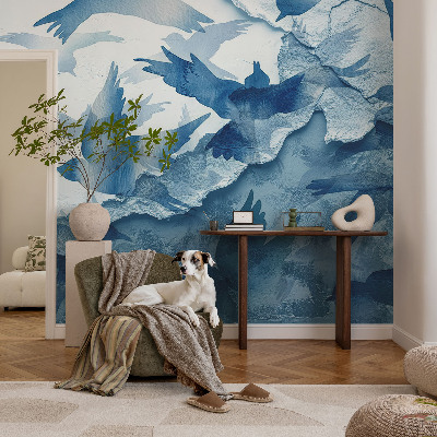 Nursery wall mural Dynamic birds