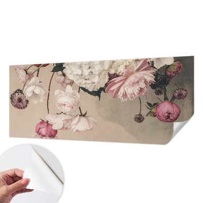 3D photo wallpaper mural Romantic flowers