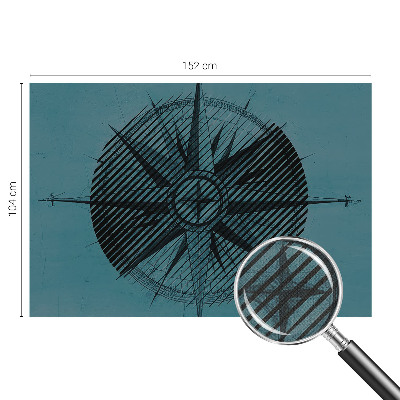 Children's wall mural Marine compass