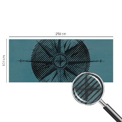 Children's wall mural Marine compass