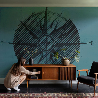 Children's wall mural Marine compass