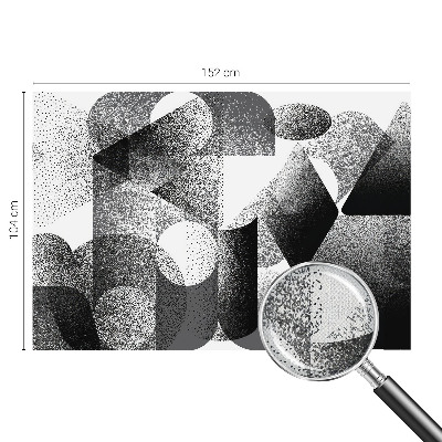 Peel and stick wall mural Geometric shapes
