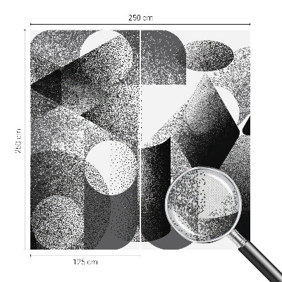 Peel and stick wall mural Geometric shapes