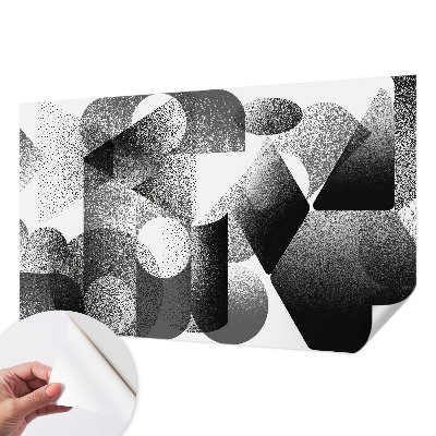 Peel and stick wall mural Geometric shapes