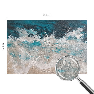 Peel and stick wallpaper mural Ocean waves