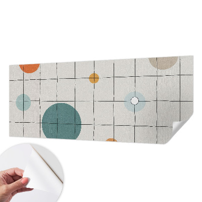 Self-adhesive wall mural Colored circles