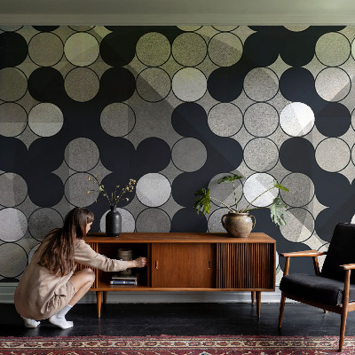 Self-adhesive photo wallpaper Geometric circles