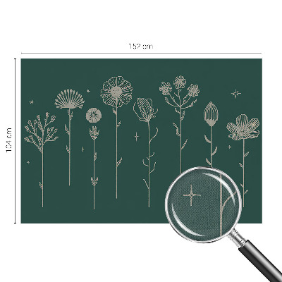 Peel and stick wall mural for living room Subtle flowers