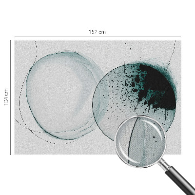 Peel and stick wall mural for kids' room Green circles