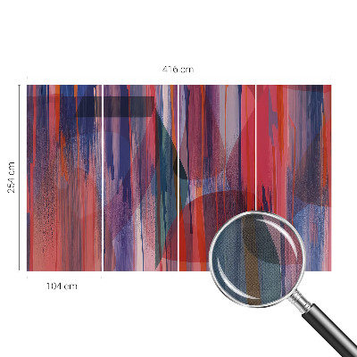 Peel and stick wall mural for bedroom Rainbow stripes