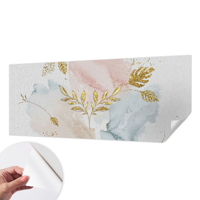 3D wall mural with a botanical motif