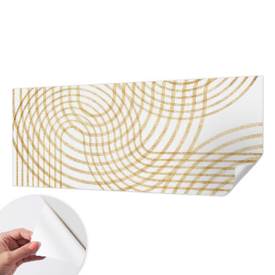 3D photo wallpaper mural with a geometric weave pattern