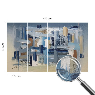 Children's wall mural Abstraction brushes