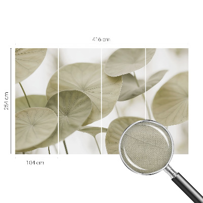 Peel and stick wallpaper mural with a natural elegant design