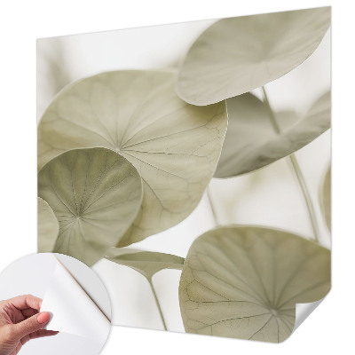 Peel and stick wallpaper mural with a natural elegant design