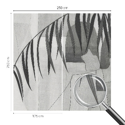 Baby room wall mural Abstract palm tree