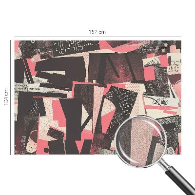 Peel and stick wall mural Geometric collage