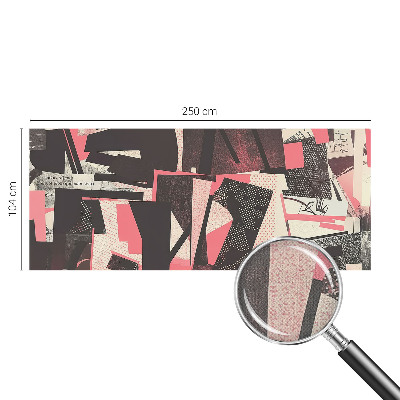 Peel and stick wall mural Geometric collage