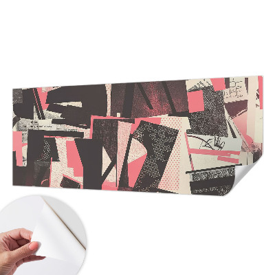 Peel and stick wall mural Geometric collage