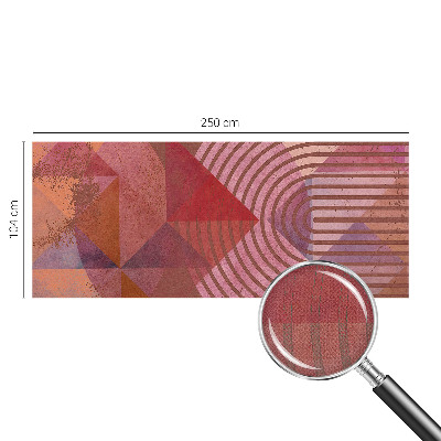 Removable wall mural wallpaper with abstract forms