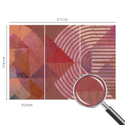 Removable wall mural wallpaper Abstract forms
