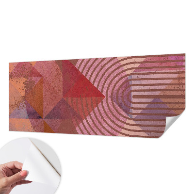 Removable wall mural wallpaper with abstract forms