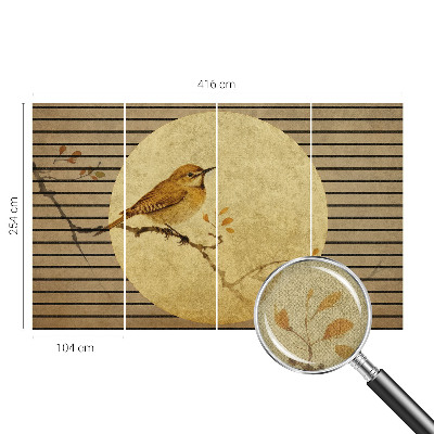 Removable wall mural Harmony bird
