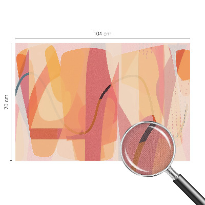 Baby room wall mural with a colorful abstract design