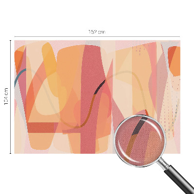 Baby room wall mural with a colorful abstract design