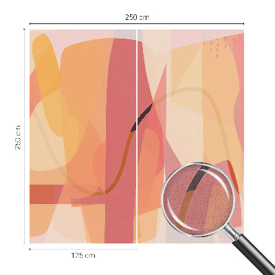 Baby room wall mural with a colorful abstract design