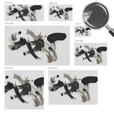 Peel and stick wall mural for living room with an abstract expression design