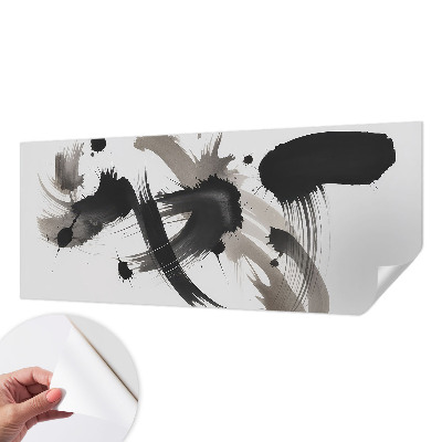 Peel and stick wall mural for living room with an abstract expression design
