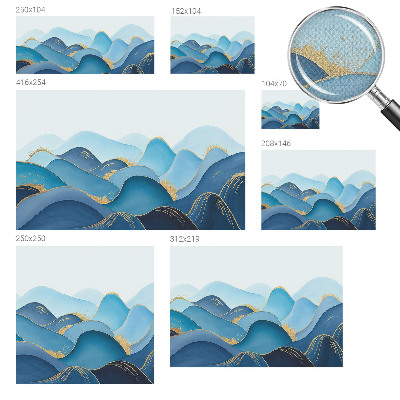 Peel and stick wall mural for bedroom Rolling landscape