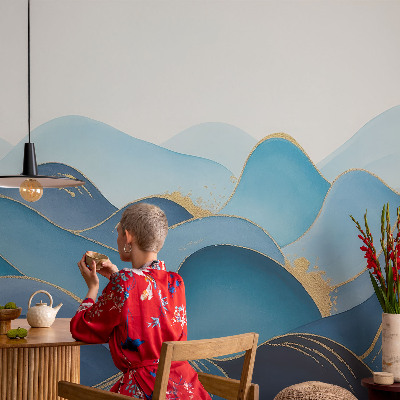 Peel and stick wall mural for bedroom Rolling landscape
