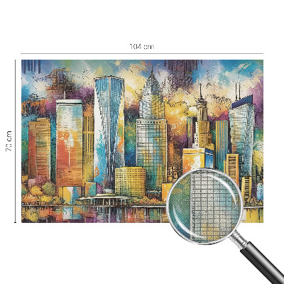3D wall mural City panorama