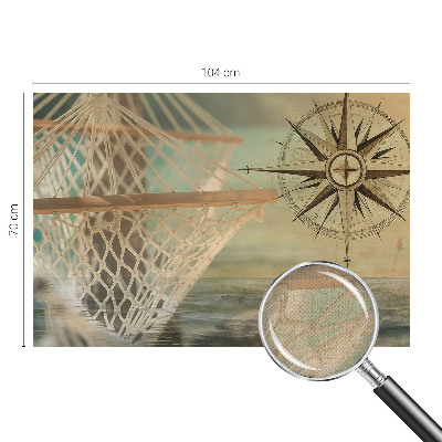 3D photo wallpaper mural with a sea relaxation design
