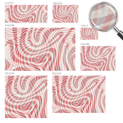 Peel and stick wall mural for kids' room with a wavy lines pattern