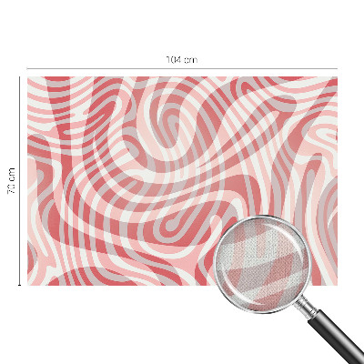 Peel and stick wall mural for kids' room with a wavy lines pattern