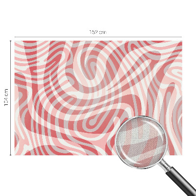 Peel and stick wall mural for kids' room with a wavy lines pattern
