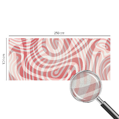 Peel and stick wall mural for kids' room with a wavy lines pattern