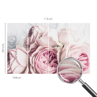 Nursery wall mural Pink roses