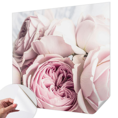 Nursery wall mural Pink roses