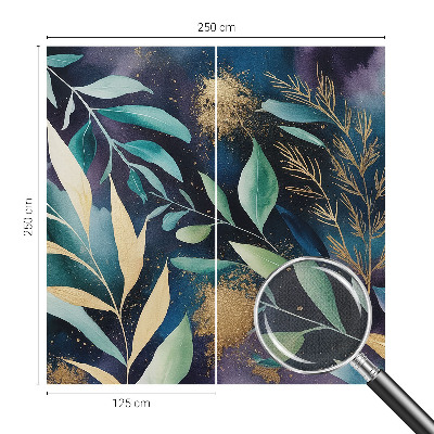 Children's wall mural Botanical leaves