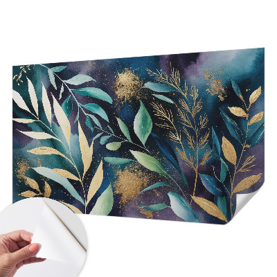 Children's wall mural Botanical leaves