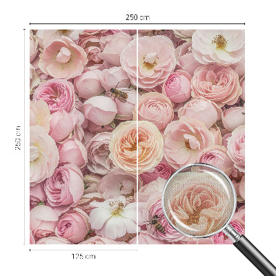 Peel and stick wallpaper mural Beautiful flowers