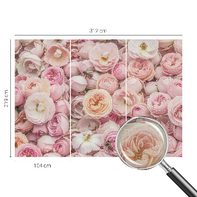 Peel and stick wallpaper mural featuring a beautiful floral motif