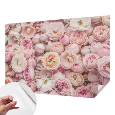 Peel and stick wallpaper mural Beautiful flowers