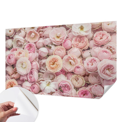 Peel and stick wallpaper mural Beautiful flowers