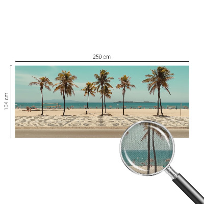 Self-adhesive wall mural Palm trees beach